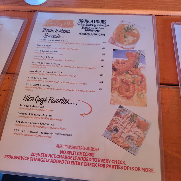 Nice Guys Nola Restaurant Menu | Wings, Burgers & Creole Flavors in New ...
